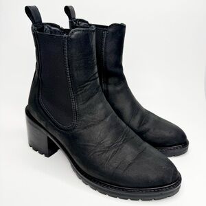 Thursday Boot company Knockout black matte healed Chelsea leather boots 7.5